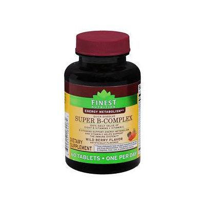 Finest Nutrition Super B-Complex Quick Dissolve, Berry, 60 ea