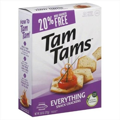 Manischewitz Tam Tam Crackers, Everything, 9. 6 Oz, Pack Of 12