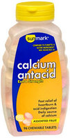 Sunmark Calcium Antacid Chewable Tablets Extra Strength, Assorted Fruit 96 tabs by Sunmark