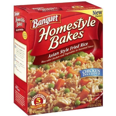Banquet, Homestyle Bakes, Asian Style Fried Rice, 22.4oz Box (Pack of 3)