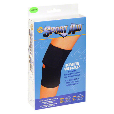 Sportaid Sport Aid Knee Wrap Black Medium - 1 Each