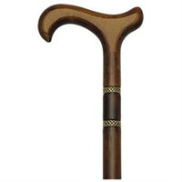 Harvy Classic Derby Cane with Inlaid Bands Handles