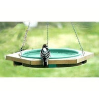 Songbird Essentials Songbird Essentials Mini Hanging Bird Bath Green, Cedar, 23L x 19.75W x 19.75H in.