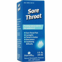 NatraBio Sore Throat 1 fl oz