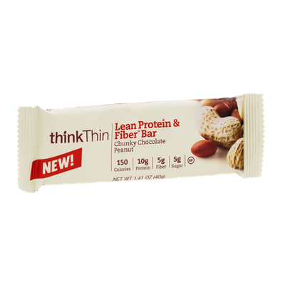 thinkThin Chunky Chocolate Peanut Lean Protein & Fiber Bar