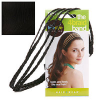 POP Put On Pieces 4 Braid Band, Deep Brown/Black Trio, 1 ea