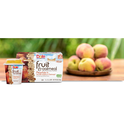 Dole Fruit & Oatmeal Peaches And Vanilla Walnut Oatmeal