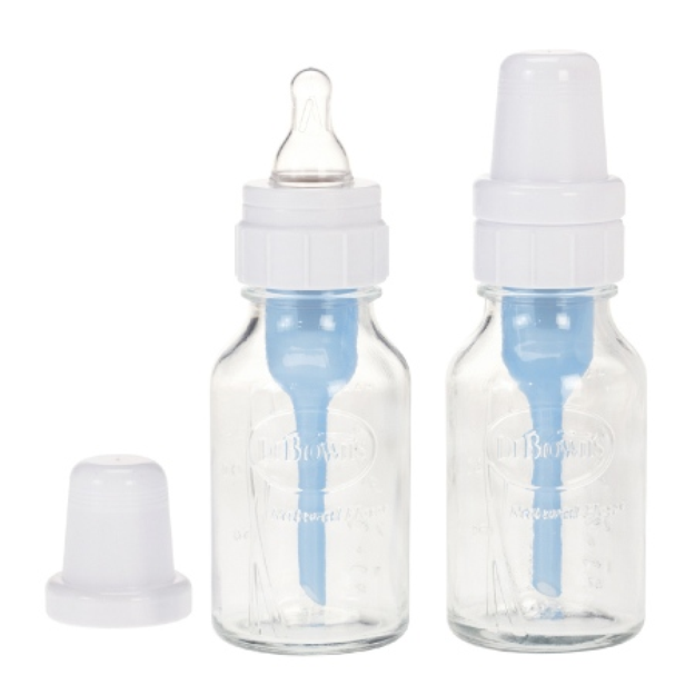 Dr. Brown's Natural Flow 4 oz Glass Bottle - 2 Pack