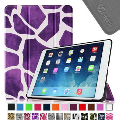 iPad Air 2 Case - Fintie Ultra Slim Stand Case with Auto Wake / Sleep Feature for Apple iPad Air 2, Giraffe Purple
