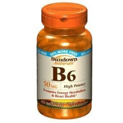 VIT B 6 Vit B-6 Tablets 50 Mg Sundown, Size: 100+50