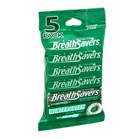 Breath Savers Wintergreen Sugar Free Mints - 5 PK