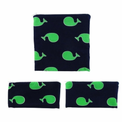 Itzy Ritzy Re-Usable Snack Bag Bundle, Whale Watching Blue, 1 ea