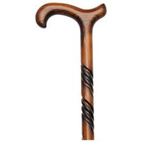 Harvy Ladies Triple Twist Derby Maple Wood Cane
