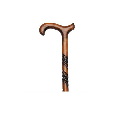 Harvy Ladies Triple Twist Derby Maple Wood Cane
