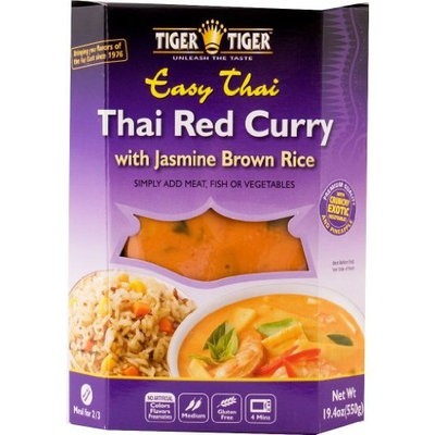 Tiger Tiger Thai Red Curry With Jasmine Brown Rice, 19.4 Ounce Box (Pack of 6)