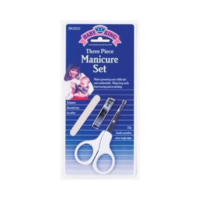 Baby King Manicure Set 3 Piece (6-Pack)