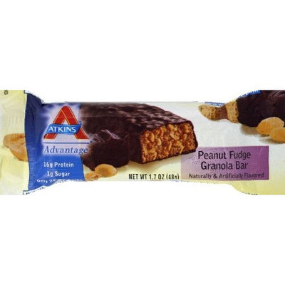 Atkins Advantage Bar Peanut Fudge Granola, Peanut Fudge Granola 48 gms(case of 12)