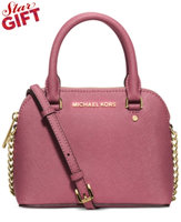 Michael Kors Cindy Extra-Small Saffiano Leather Crossbody in Tulip