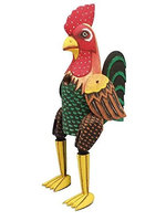 Bobbo Rooster Dangle Leg Birdhouse