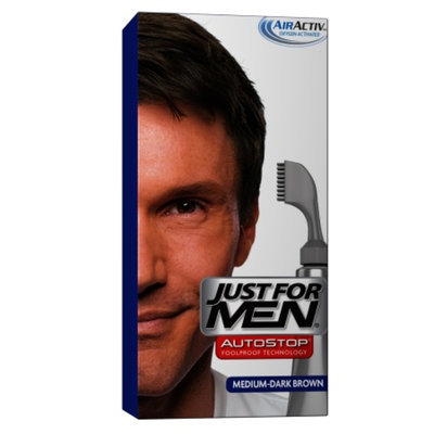 Just For Men AutoStop Foolproof Hair, Medium-Dark Brown A-40, Color, 1 ea