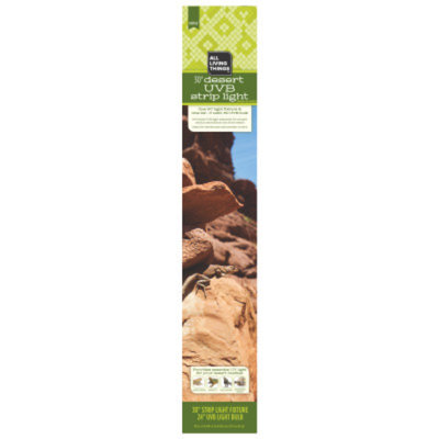 All Living ThingsA Reptile Desert UVB Strip Ligh Fixture & Light Bulb
