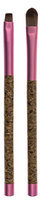 Danielle Enterprises Cork Collection Eyeshadow/Eyeliner Duo Makeup Brush Set
