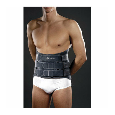 M-Brace Extra Lumblock with Rigid Stays Back Brace in Dark Grey