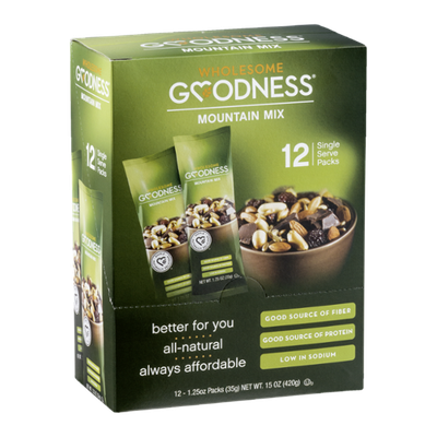 Wholesome Goodness Single Serve Packs Mountain Mix - 12 CT