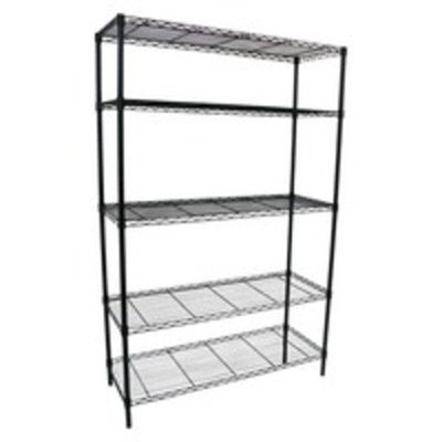 Adjustable 5-Tier Wire Wide Shelving Unit - Black - Room Essentialsâ¢