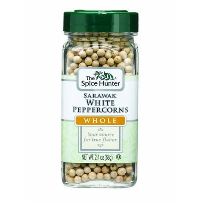 The Spice Hunter Peppercorns, White, Sarawak, Whole, 2.4-Ounce Jars (Pack of 6)