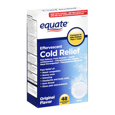 Equate Cold Relief Original Flavor Effervescent Tablets