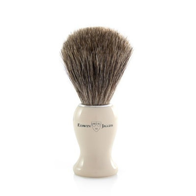 Edwin Jagger Simulated Ivory Pure Badger Hair Shaving Brush