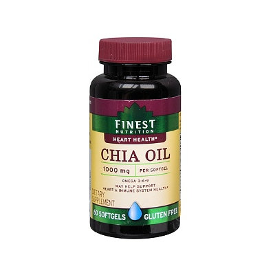 Finest Nutrition Omega 369 Chia Oil Softgels 60s