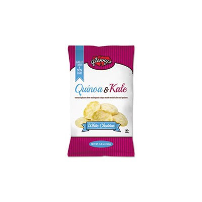 Glenny's Quinoa & Kale Gluten Free Multi Grain Chips, White Cheddar, 5 oz Bag