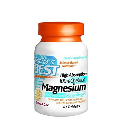 Doctor's Best High Absorption Magnesium Trial Size Doctors Best 10 Tabs