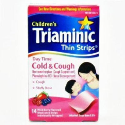 Triaminic Daytime Cold & Cough Thin Strips-14 ct