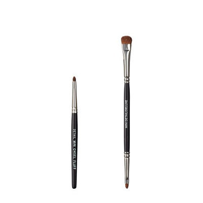 VEGAN LOVE The Chisel Collection Make Up Brush Set (Chisel Detail Mini Fluff Duo Detail Deluxe)