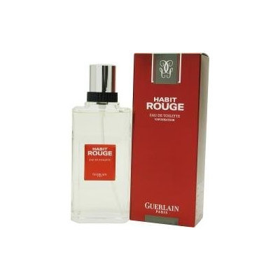 Guerlain 3 Piece Habit Rouge Fragrance Gift Set for Men