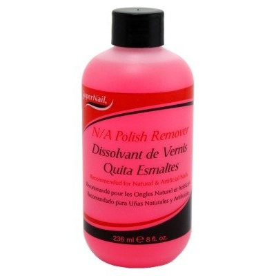 Super Nail 8oz Non-Abrasive Acetone Polish Remover for Natural & Artificial Nails