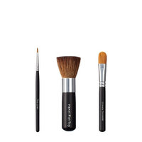 VEGAN LOVE Thin Liner Handi Flat Top Ultimate Concealer Brush Trio