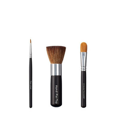 VEGAN LOVE Thin Liner Handi Flat Top Ultimate Concealer Brush Trio