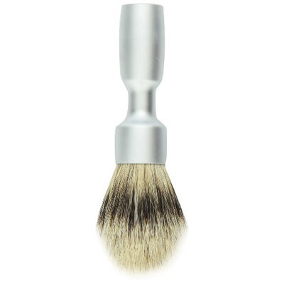 Merkur-Razor Vision Silvertip Brush with Satin Chrome Handle