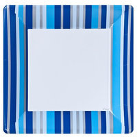 King Zak Ind Lillian Tablesettings 22315 Blue Stripe 10 in. Square Plate - 576 Per Case