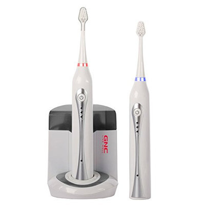 GNC UV Sonic Ultra White Rechargeable Toothbrush Twin Pack