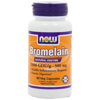 NOW Foods Bromelain 2400 GDU, 500mg, 60 Capsules