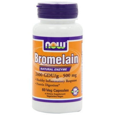 NOW Foods Bromelain 2400 GDU, 500mg, 60 Capsules
