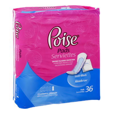 Poise Ultimate Absorbency Pads- 36 CT