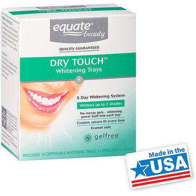 Equate Beauty 5 Day Whitening System Dry Touch Whitening Trays, 10 count