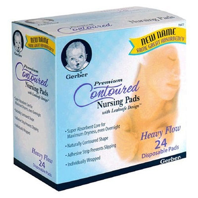 Novartis Consumer Healthcare Gerber Heavy Flow Nursing Pads, 24pk