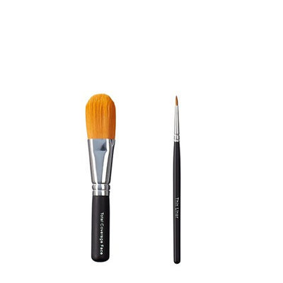 ON&OFF Total Coverage Face and Thin Liner Makeup Brush